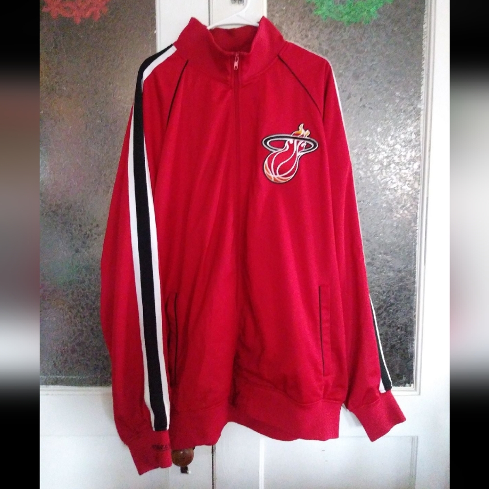 Mitchell & Ness Miami Heat Track Jacket size 5XL